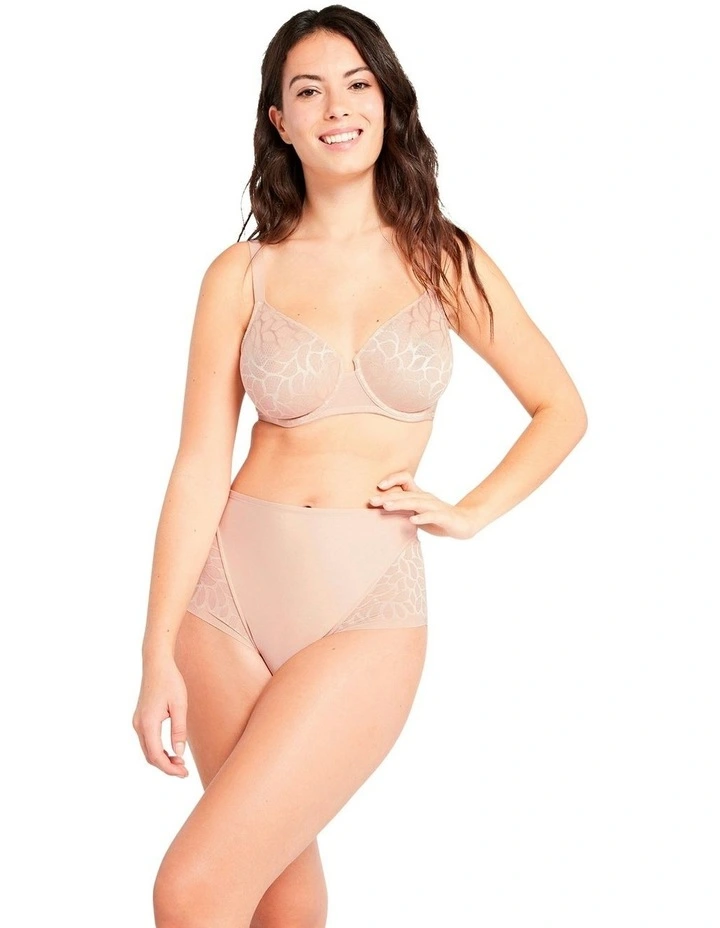 Perfect Curves High Waist Lace Shaping Brief in Blush image 3