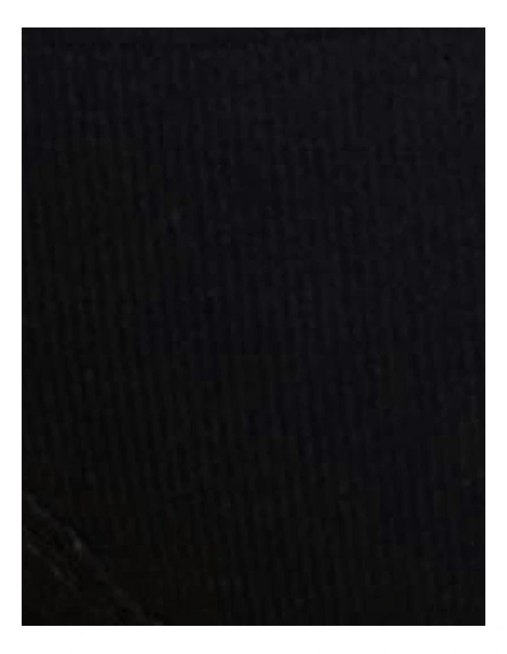 Agathe Ribbed Lace Trim Classic Brief in Black image 7