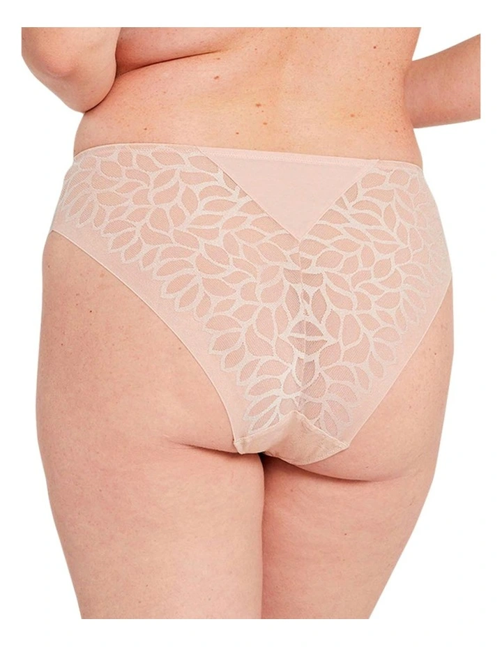 Perfect Curves Smooth Lace Bikini Brief in Blush image 2