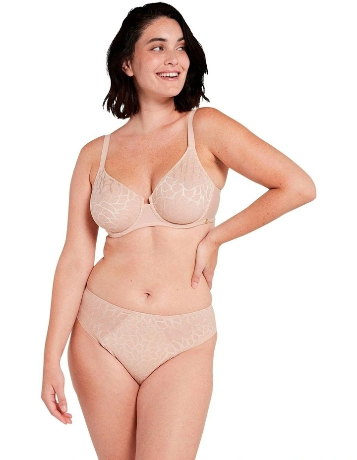 Perfect Curves Smooth Lace Bikini Brief in Blush image 4