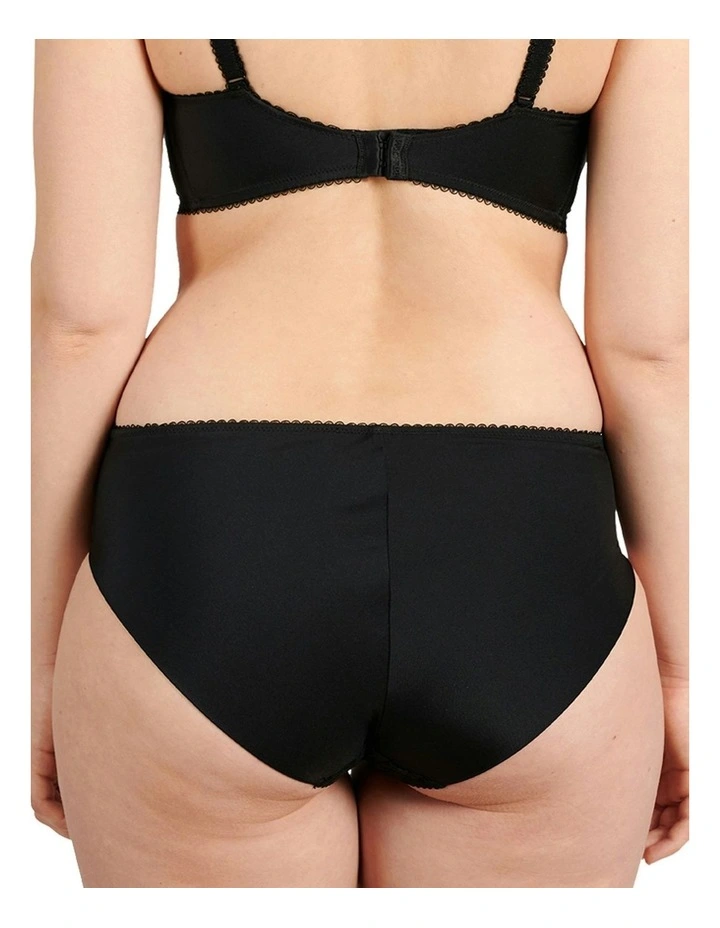 Ariane Classic Lace & Microfiber Brief in Black image 2