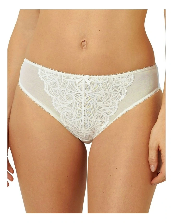 Ariane Classic Lace & Microfiber Brief in Ivory image 1