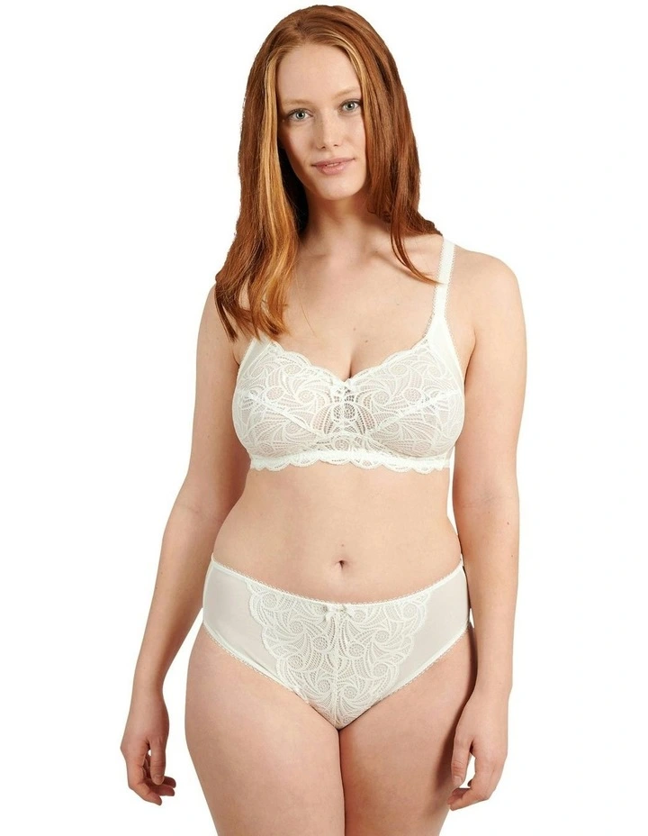 Ariane Classic Lace & Microfiber Brief in Ivory image 3