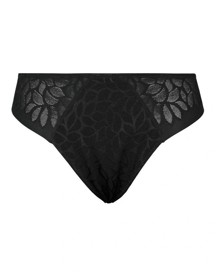 Perfect Curves Smooth Lace Bikini Brief in Black image 7