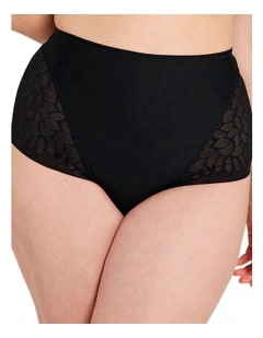 Perfect Curves High Waist Lace Shaping Brief in Black