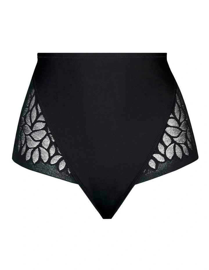 Perfect Curves High Waist Lace Shaping Brief in Black image 6