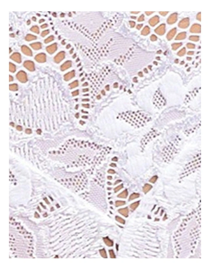 Arum Microfiber & Lace Hipster Brief in White image 6