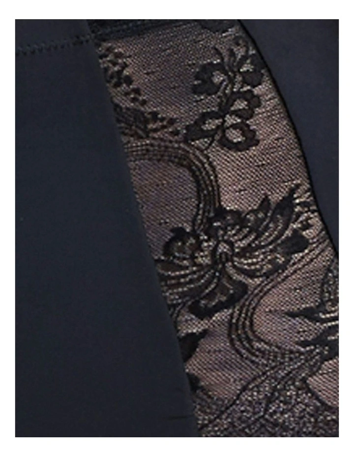 Perfect Shape High Waist Lace & Microfiber Brief in Black image 7