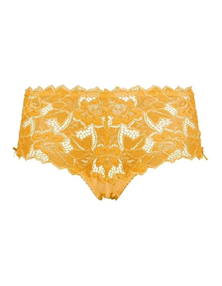 Arum Mid-Rise Lace Brief in Golden Apricot image 7