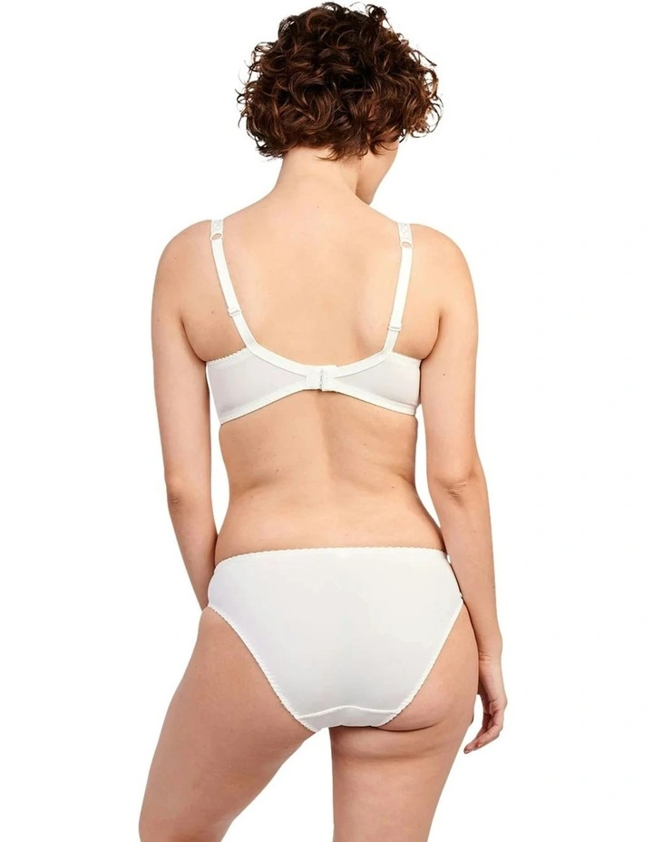 Narcisse Plus Size Classic Brief with Embroidery in Ivory image 5