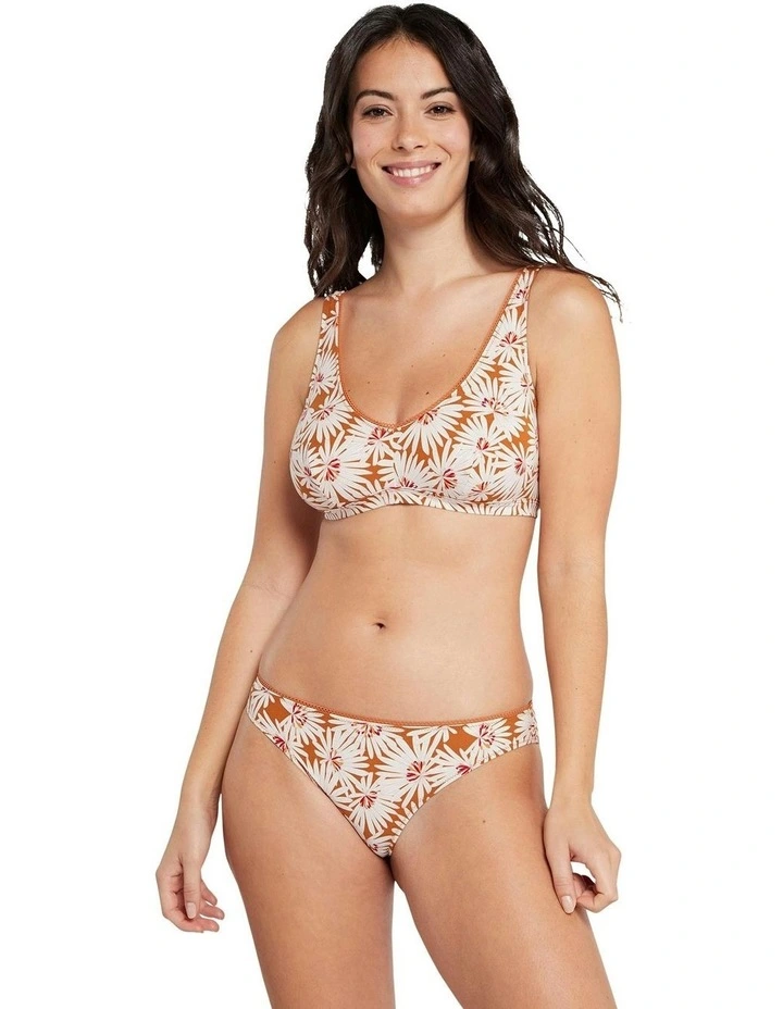 Zo Scoop Neck Supportive Wirefree Bralette in Pure Floral Print image 4