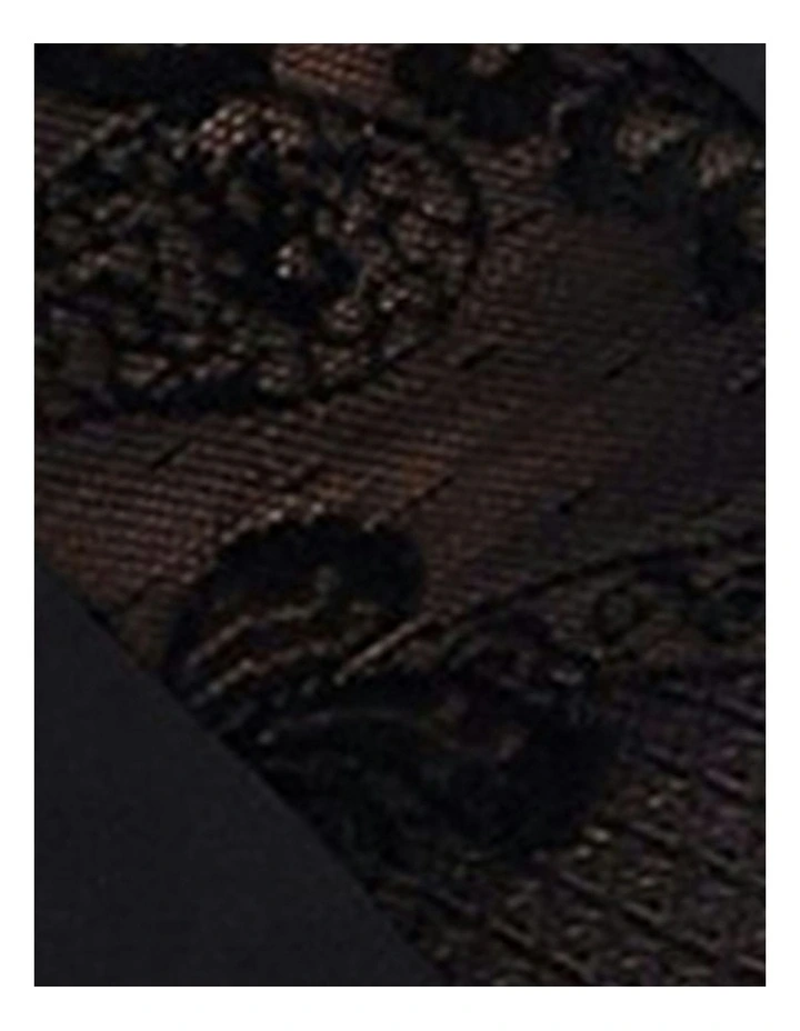 Perfect Shape Microfiber and Lace Brief in Black image 6