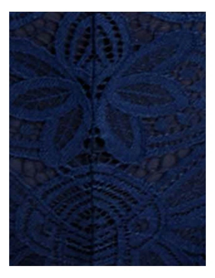 Attirance Low Rise Mesh And Lace Thong in Marine Blue image 7