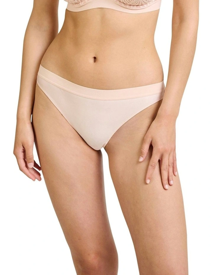 Aurore High Cut Hipster Tanga Brief With Lace in Pink Blush image 1