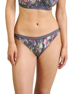 Lara Microfibre High Leg Hipster Briefs in Grey