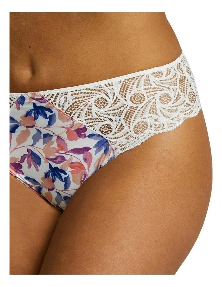 Ariane Fantaisy Microfibre & Lace Bikini Brief in Floral image 5