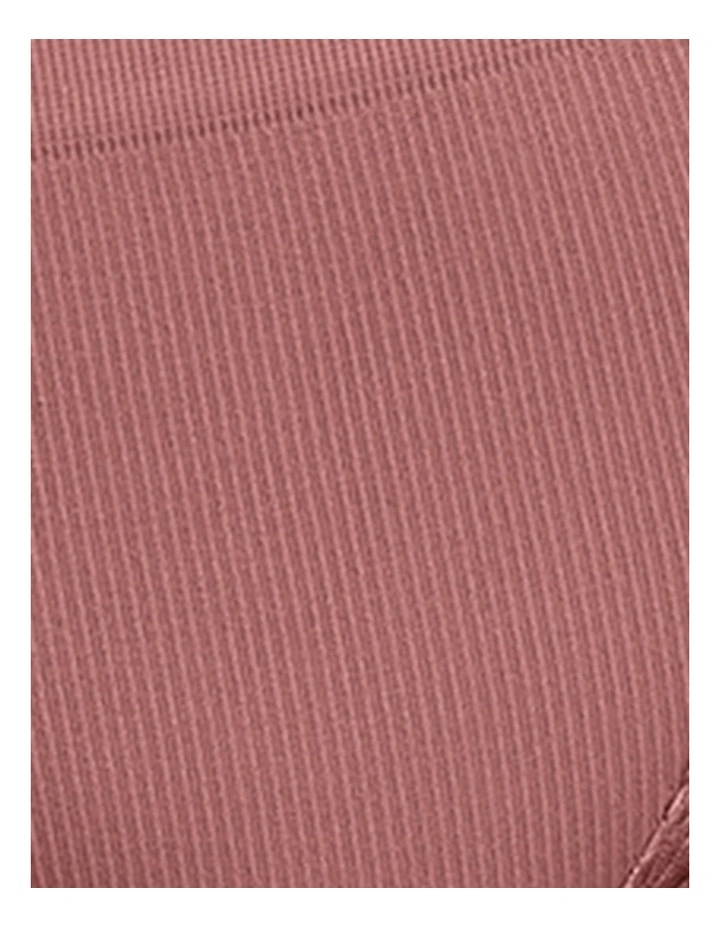 Agathe Ribbed Full Coverage Shorty Underwear in Nostalgia Pink image 7