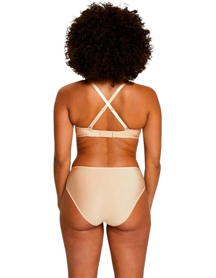 Amlie Microfibre & Lace Bikini Brief in Beige Blush image 6