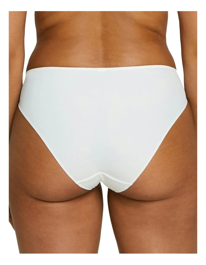 Suzie French Cut Microfibre & Lace Brief in Ivory image 2