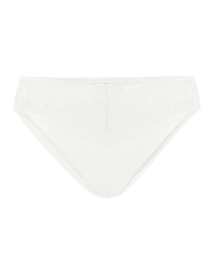 Suzie French Cut Microfibre & Lace Brief in Ivory image 6