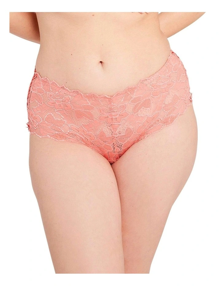 Arum Mid-Rise Lace Brief in Paradise Pink image 7