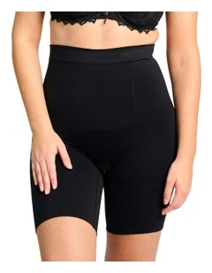 Slimmers High Waist Tummy & Thigh Shaper Short in Black