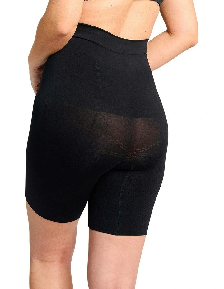 Slimmers High Waist Tummy & Thigh Shaper Short in Black image 2