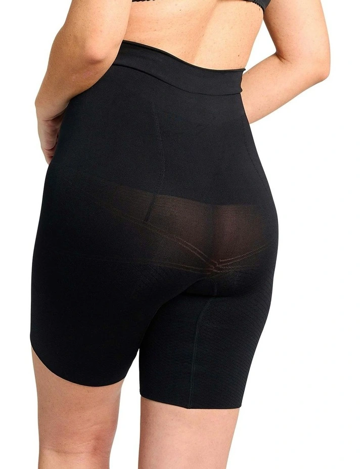 Slimmers High Waist Tummy & Thigh Shaper Short in Black image 7