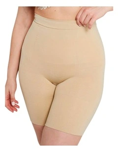 Slimmers High Waist Tummy & Thigh Shaper Short in Skin