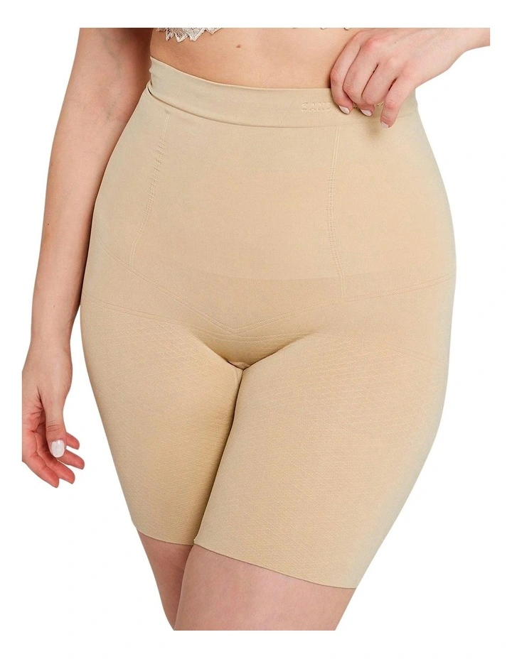 Slimmers High Waist Tummy & Thigh Shaper Short in Skin image 1