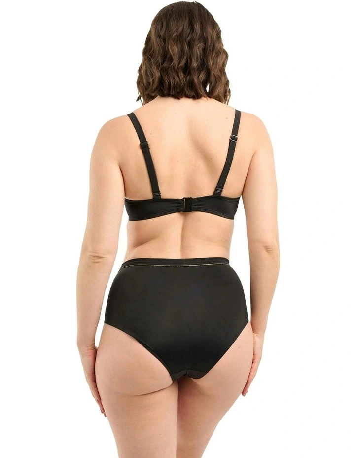 Speekapoo Shape Tummy Control High Waist Bikini Bottom in Black image 5