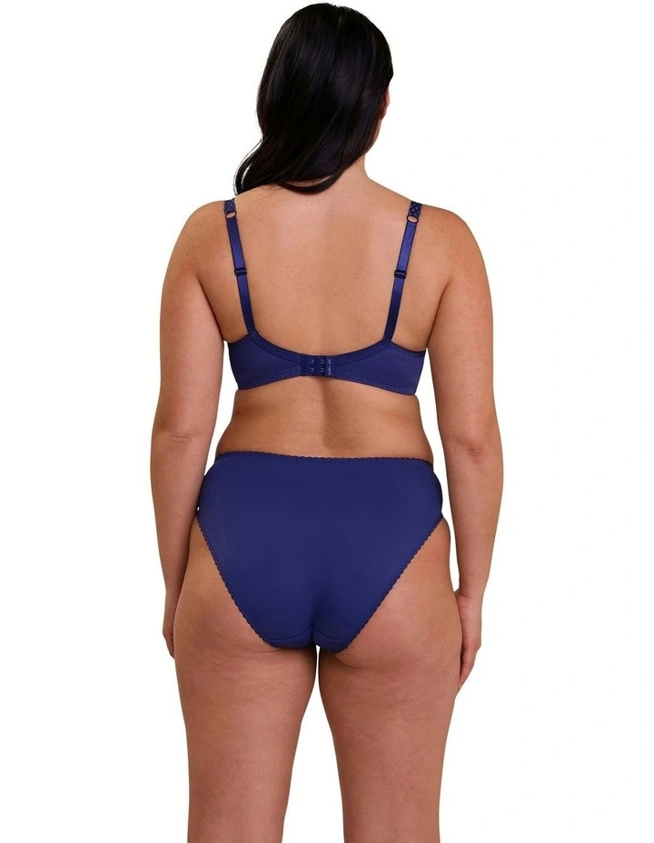 Narcisse Plus Size Classic Brief with Embroidery in Bellwether Blue image 6