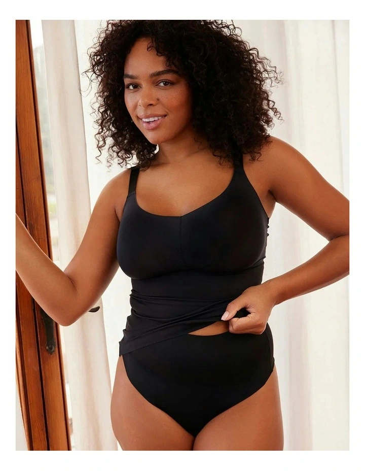 Perfect Touch Multiway Strap Shaping Camisole in Black image 3