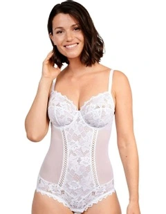 Arum Underwire Lace Bodysuit in White