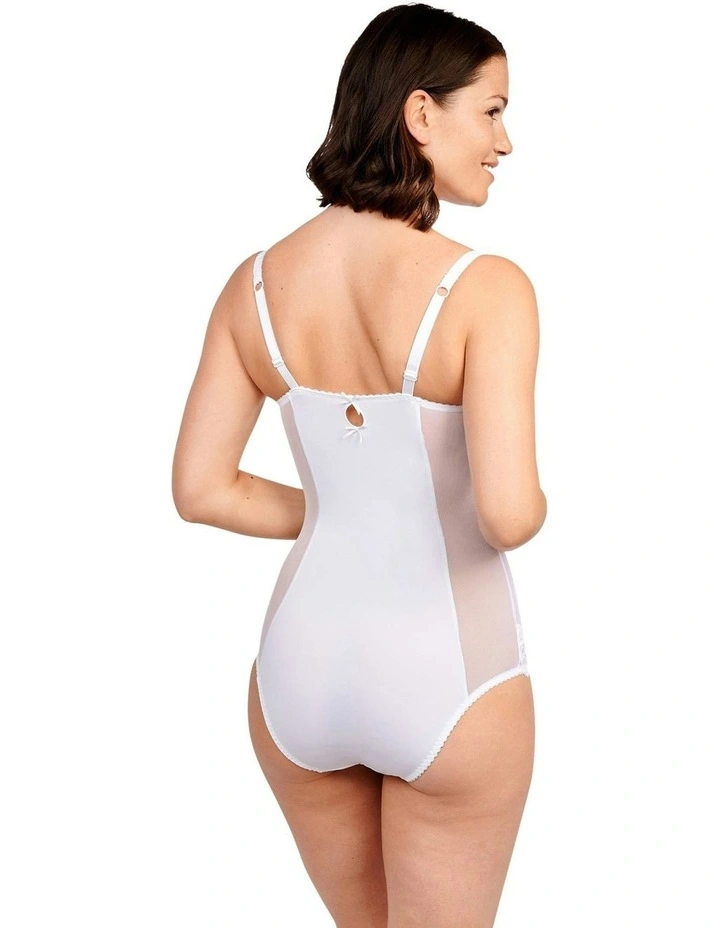 Arum Underwire Lace Bodysuit in White image 2