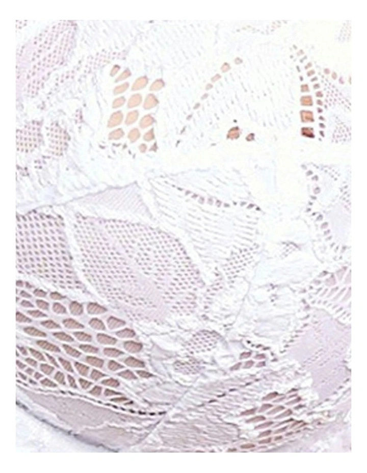 Arum Underwire Balconette Lace Bra in White image 6