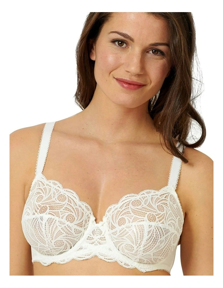 Ariane Full Cup Underwire Lace Bra in Ivory image 1