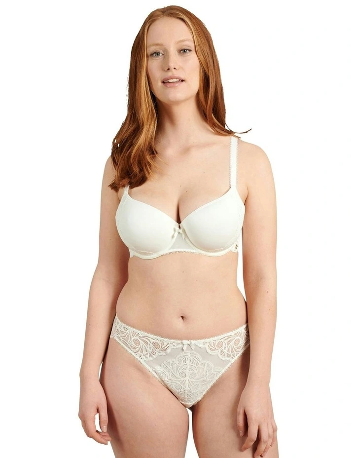Ariane Padded T-Shirt Spacer Bra in Ivory image 3