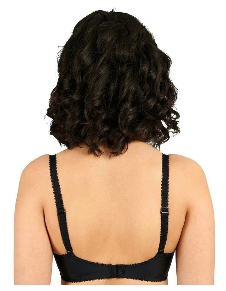 Ariane Full Cup Underwire Lace Bra in Black image 2