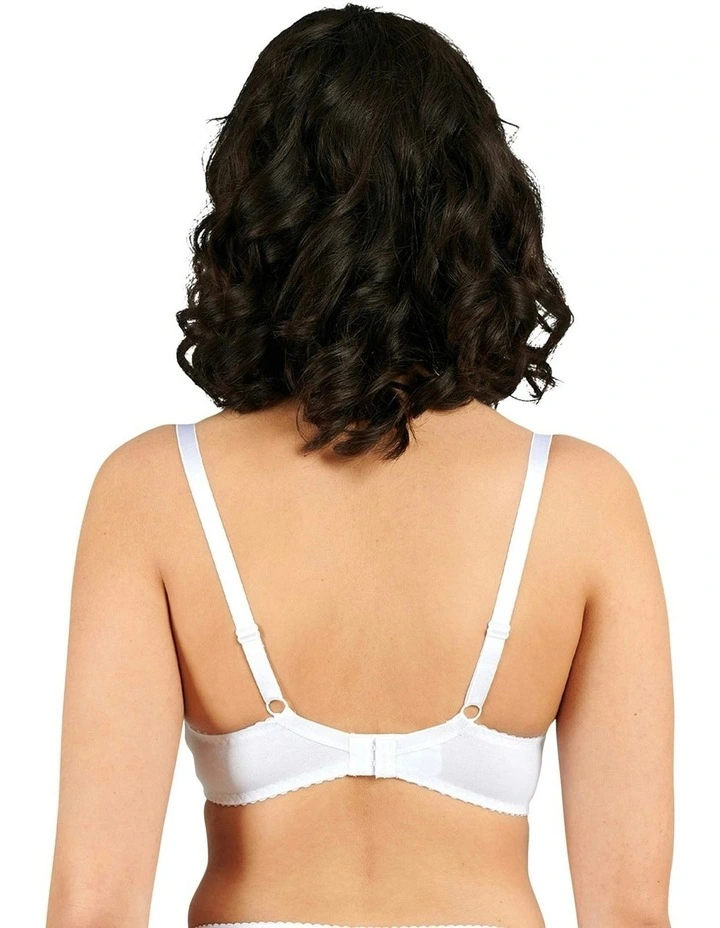 Coton d'Arum Wirefree Organic Cotton Bra in White image 2