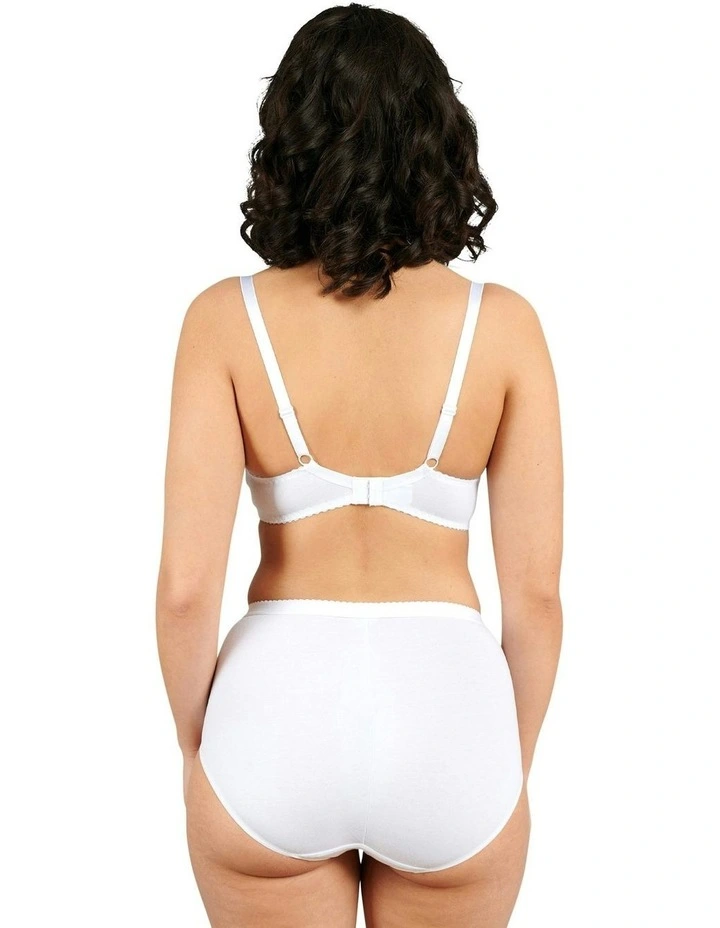 Coton d'Arum Wirefree Organic Cotton Bra in White image 4