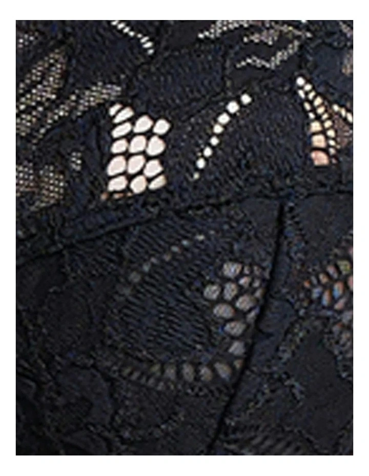 Arum Underwire Balconette Lace Bra in Black image 7