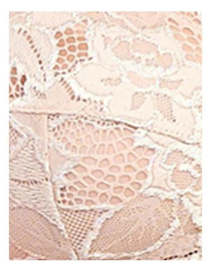 Arum Underwire Balconette Lace Bra in Skin image 6