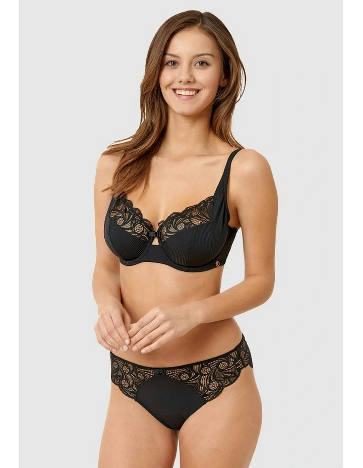 Ariane Essential Full Cup Underwire Bra in Black image 4