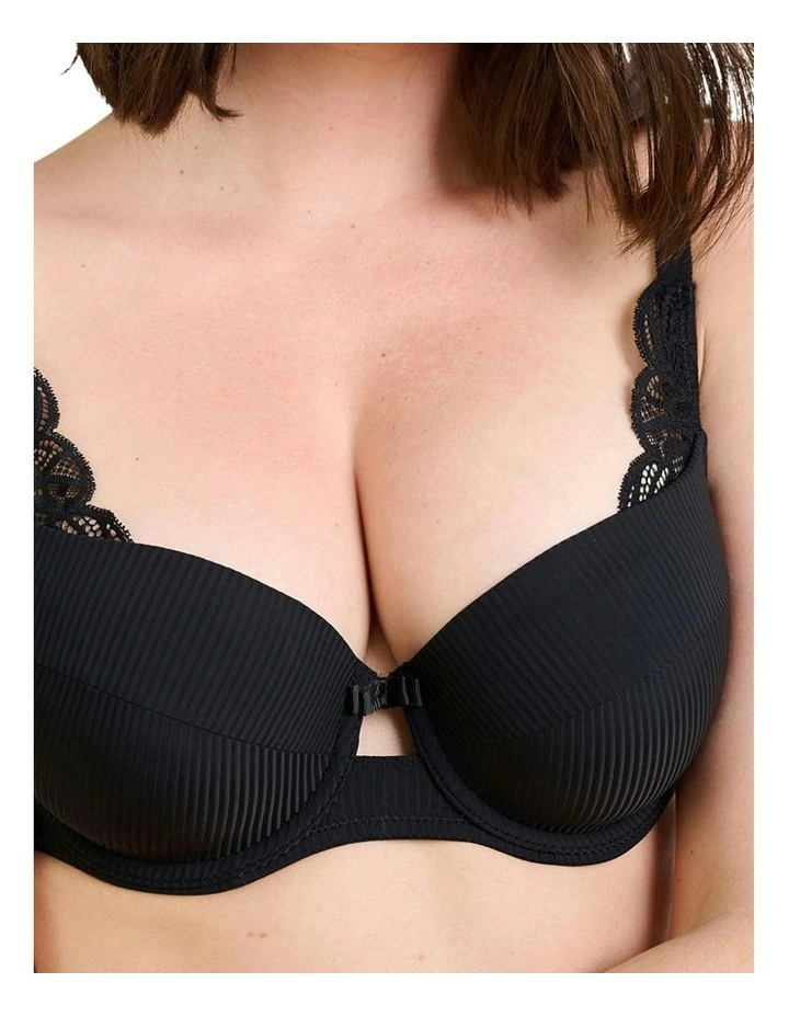 Ariane Essential Half Cup Padded Bra in Black image 3