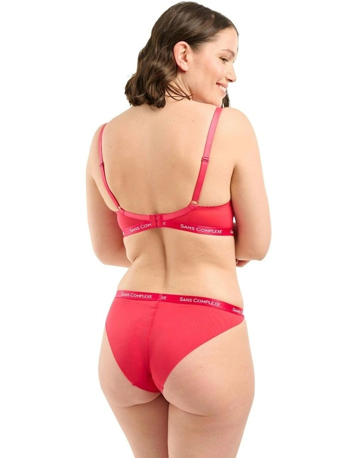 Arum Trend Sheer Lace Longline Balconette Bra in Virtual Pink image 6