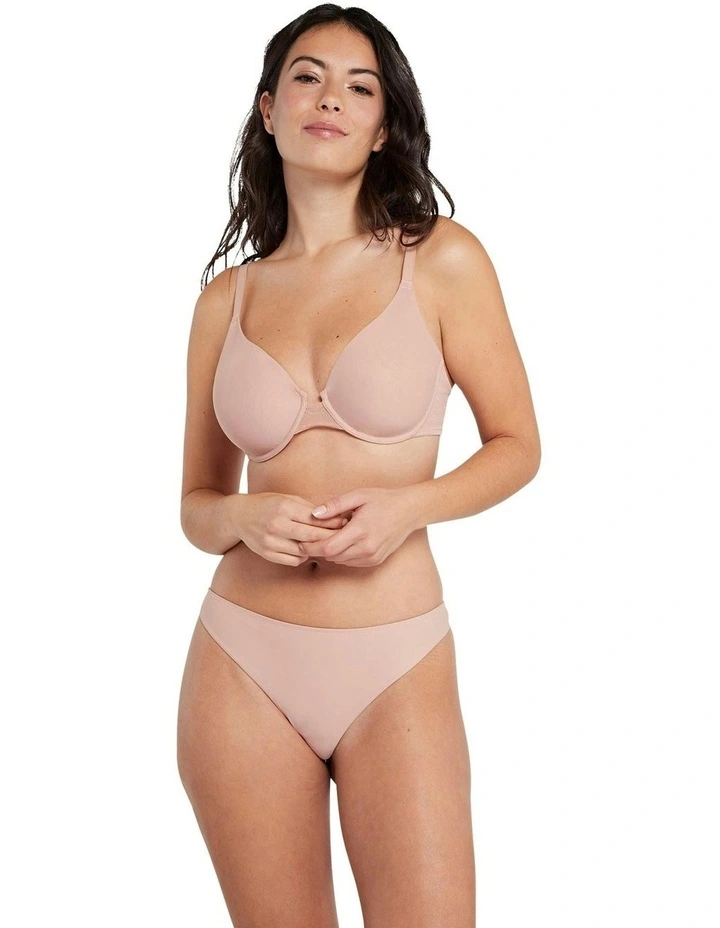 Emma Invisible Effect Seamless Wired T-Shirt Bra in Nude image 4