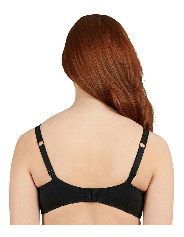 Coton d'Arum Organic Cotton Underwire Bra in Black image 2