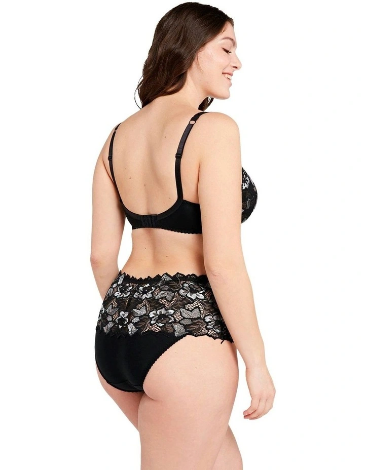 Arum Gala Wired Full Cup Lace Bra in Black image 5