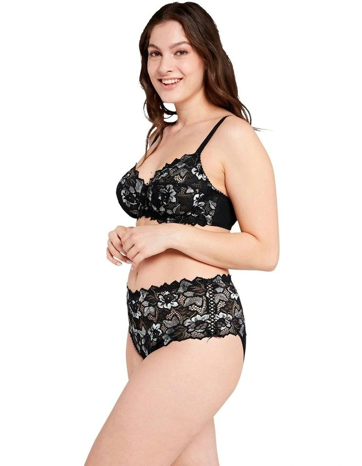 Arum Gala Wired Full Cup Lace Bra in Black image 6